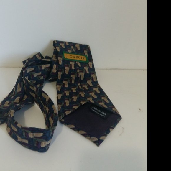 J. Garcia Neck Tie Vintage Original Made in USA 100 - Picture 3 of 11